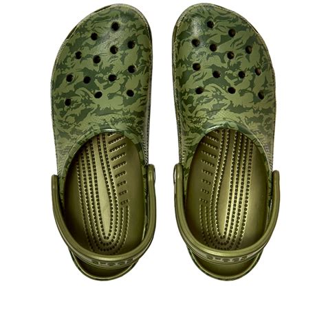 Crocs Classic Printed Camo Clog Army Green | END. (US)