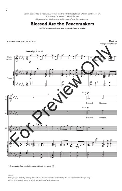 Blessed are the Peacemakers (SATB ) by Rosep | J.W. Pepper Sheet Music