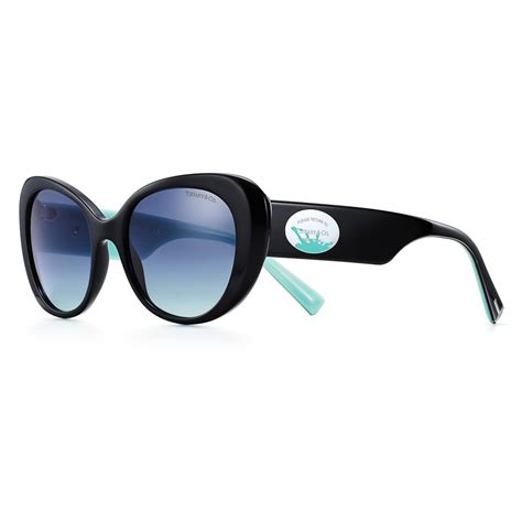 Tiffany & Co. - Color Splash Oval Sunglasses - Black Tiffany Blue - Return to Tiffany Collection ...