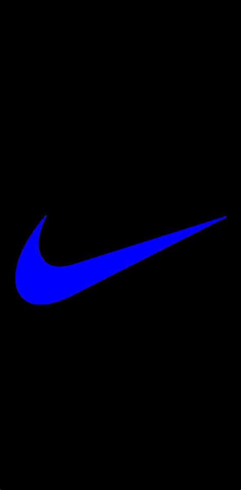 Download Nike Logo On A Black Background Wallpaper | Wallpapers.com