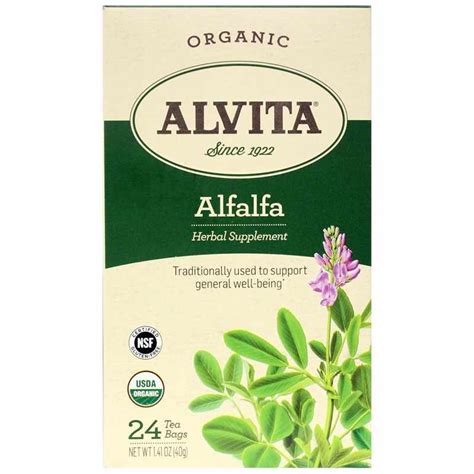 Alfalfa Organic Tea, Alvita Teas