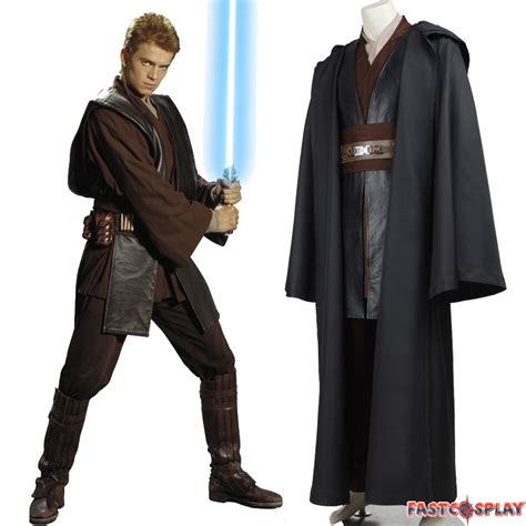 Star Wars II Attack of the Clones Anakin Skywalker Cosplay Costume