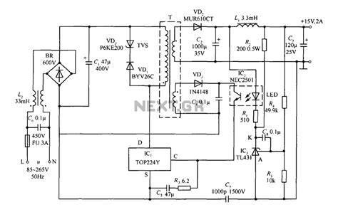 Computer Smps Power Supply Circuit Diagram - Wiring Draw And Schematic