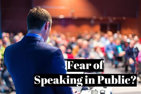 How to overcome your fear of speaking in public?