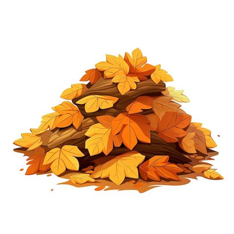 Fall Leaves Pile Cartoon