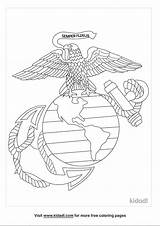 Marine Corps Coloring Pages Free sketch template