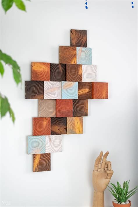 DIY Wood Wall Art | Make Art from Scrap 4x4 Lumber! | The Navage Patch