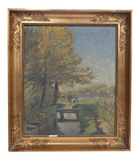 Scenic 1920 Park Pond Landscape | Painting, Impressionist landscape ...