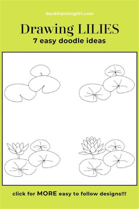 How to Draw an Easy Lilly Pad - Mejia Bearaince