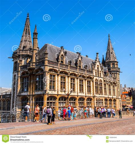 Architecture of Ghent, Belgium Editorial Image - Image of building ...