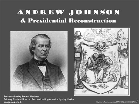 Andrew Johnson & Presidential Reconstruction