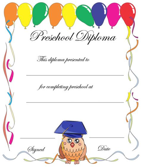 Editable Kindergarten Graduation Certificates | Best Professionally Designed Templates