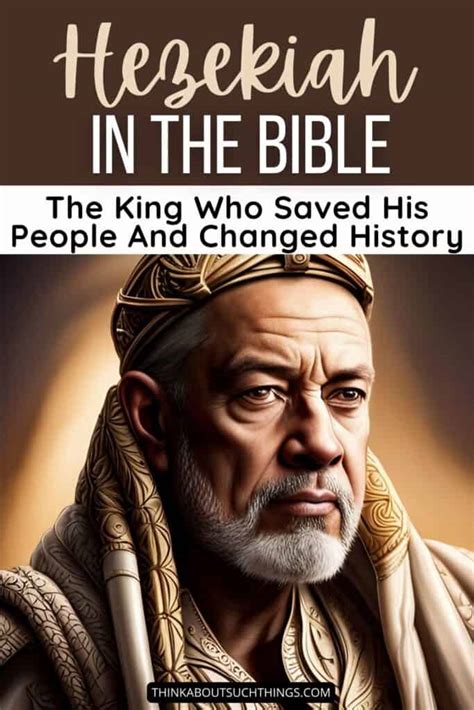 Hezekiah In The Bible: The King Who Saved His People And Changed History | Think About Such Things