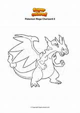 Mega Charizard X Coloring Pages sketch template