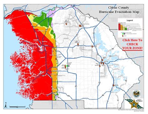 Citrus County Evacuation Zones