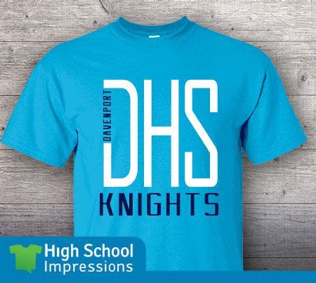 Custom HS Spirit Wear Tees | High school impressions, Shirt designs, High school