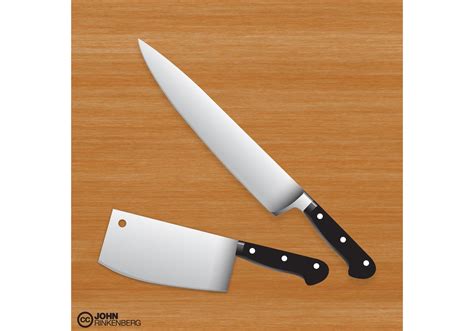 Free Butcher Knife Vector Set