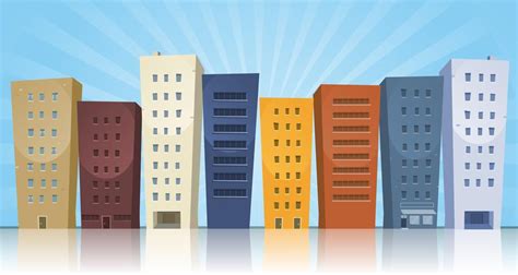 Cartoon Cityscape 263073 Vector Art at Vecteezy