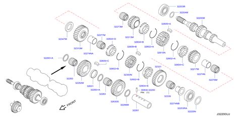 2013 Nissan Altima SEDAN SL Gear 5TH, Input Shaft. Gear OVERD. MANUAL, TRANS, MT - 32312-8H57C ...