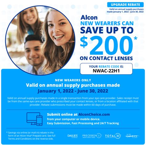 Rebate Form For Alcon Contact Lenses Discount Code - Printable Rebate Form