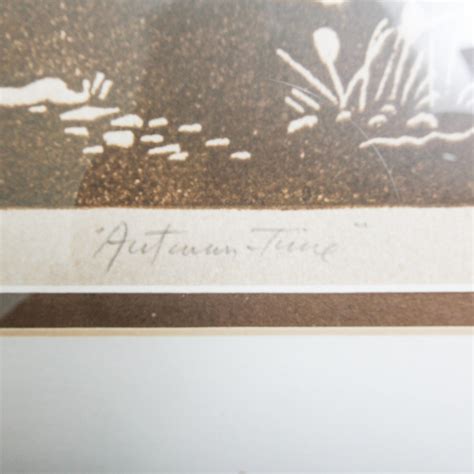 Al Kaufman Intaglio Print on Paper "Autumn Time" | EBTH