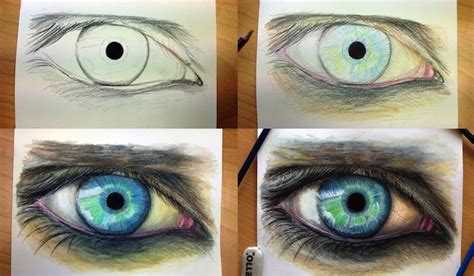 Color Pencil Drawing Tutorial Step By Step ~ Painting A House Landscape ...