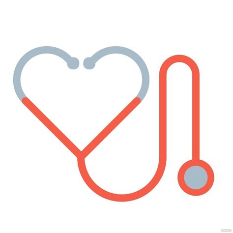 Heart Shaped Stethoscope Clipart Templates in Illustrator, SVG, JPG, EPS, PNG - Download ...