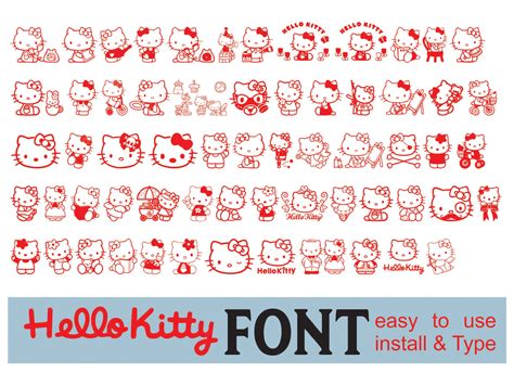 Kawaii Kitty Font - Etsy