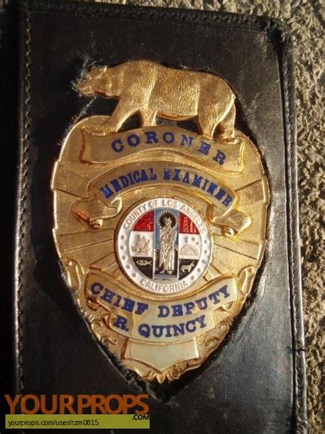 Quincy M.E. (1976–1983) LA County Coroner ID badge replica TV series prop