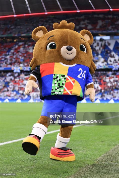 The Euro 2024 mascot Albart during the UEFA EURO 2024 group stage ...