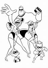 60 incredibles coloring Page sketch template
