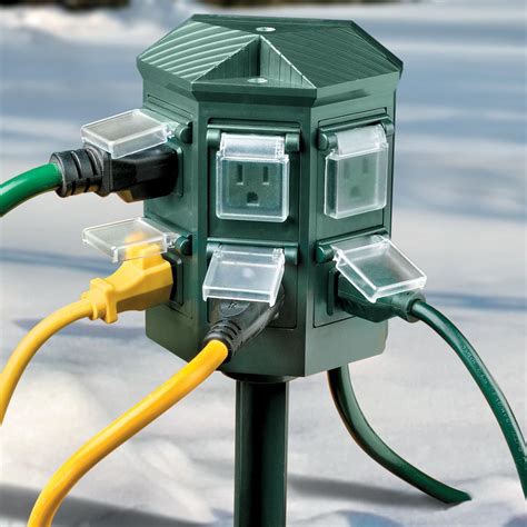 Weatherproof Outdoor Timer Power Strip | Christmas Lighting | Pinterest | Christmas decor ...