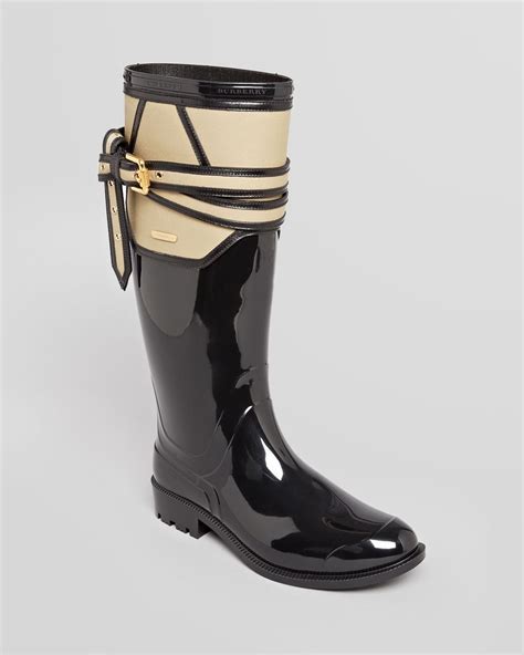 Lyst - Burberry Rain Boots Rain Boots Willesden Trench in Black