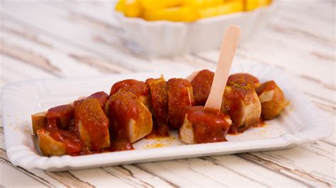 Currywurst mit fruchtig-scharfer Currysauce