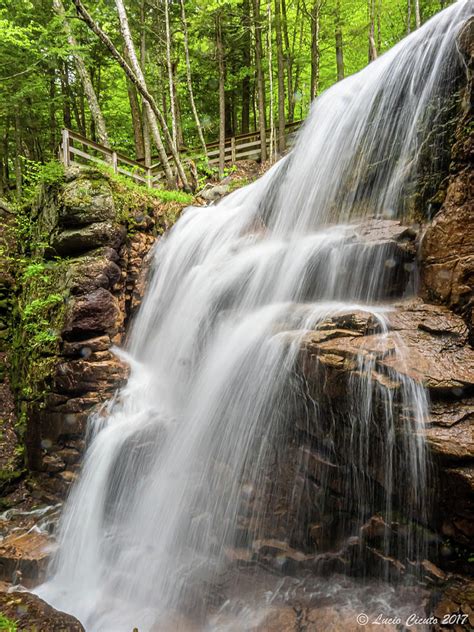 Avalanche Falls Along The Flume Trail in Franconia Notch State Park NH ...