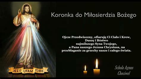 Koronka do Bożego Miłosierdzia (śpiewana) - YouTube