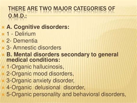 Organic brain syndrome