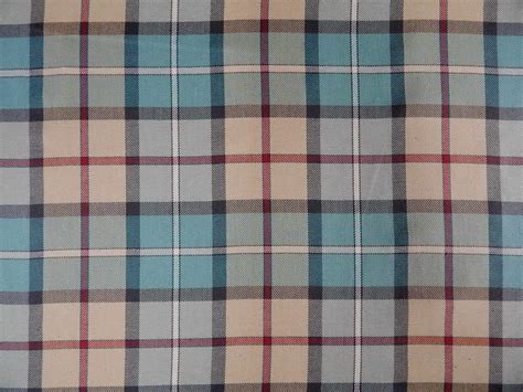 Discount Tartan Plaid Spa Fabric | Aqua Beige Plaid Fabric | 1502 Fabrics