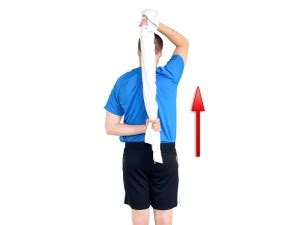 4. Shoulder Internal Rotation Stretch (Towel) - End Position - Dr ...