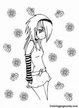 Emo Coloring Pages Printable For Free Download sketch template