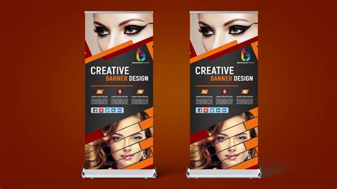 Beauty Parlor Roll Up Banner Design Free PSD – GraphicsFamily