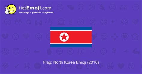 🇰🇵 Flag: North Korea Emoji Meaning with Pictures: from A to Z