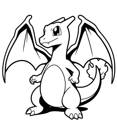 Cartoon Charizard coloring page - Download, Print or Color Online for Free