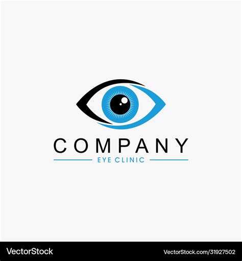 Eye clinic logo design template Royalty Free Vector Image