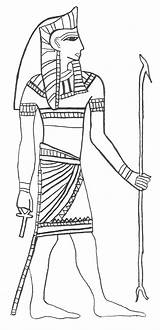 Egyptian Pharaoh Coloring Page  Home sketch template