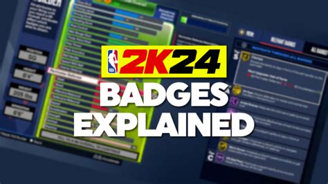 NBA 2K24 Badges - The Complete List