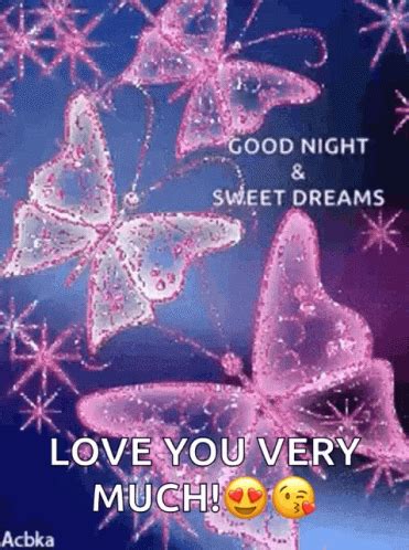 Sparkles Glitter Good Night GIF - Love You Very Much