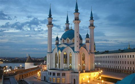 Download Russia Kazan Religious Qolşärif Mosque HD Wallpaper