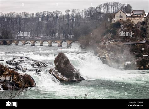 Rhine Falls in winter, Neuhausen, Switzerland Stock Photo: 78765143 - Alamy