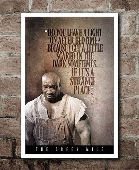 The Green Mile John Coffey strange Place Quote Poster 12x18 - Etsy